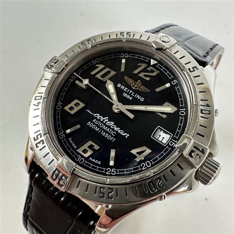 breitling colt ocean automatic 500m 1650ft|Breitling colt 41 silver dial.